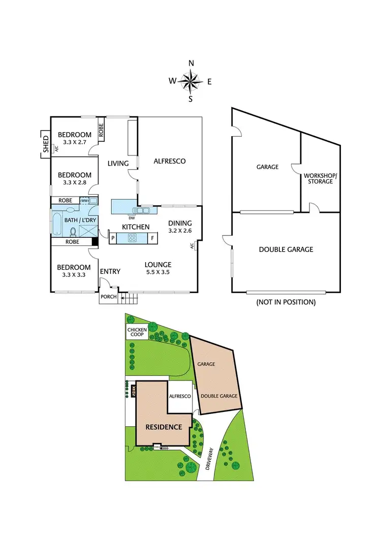 Floorplan of Homely house listing, 1 Culgoa Court, Eltham VIC 3095