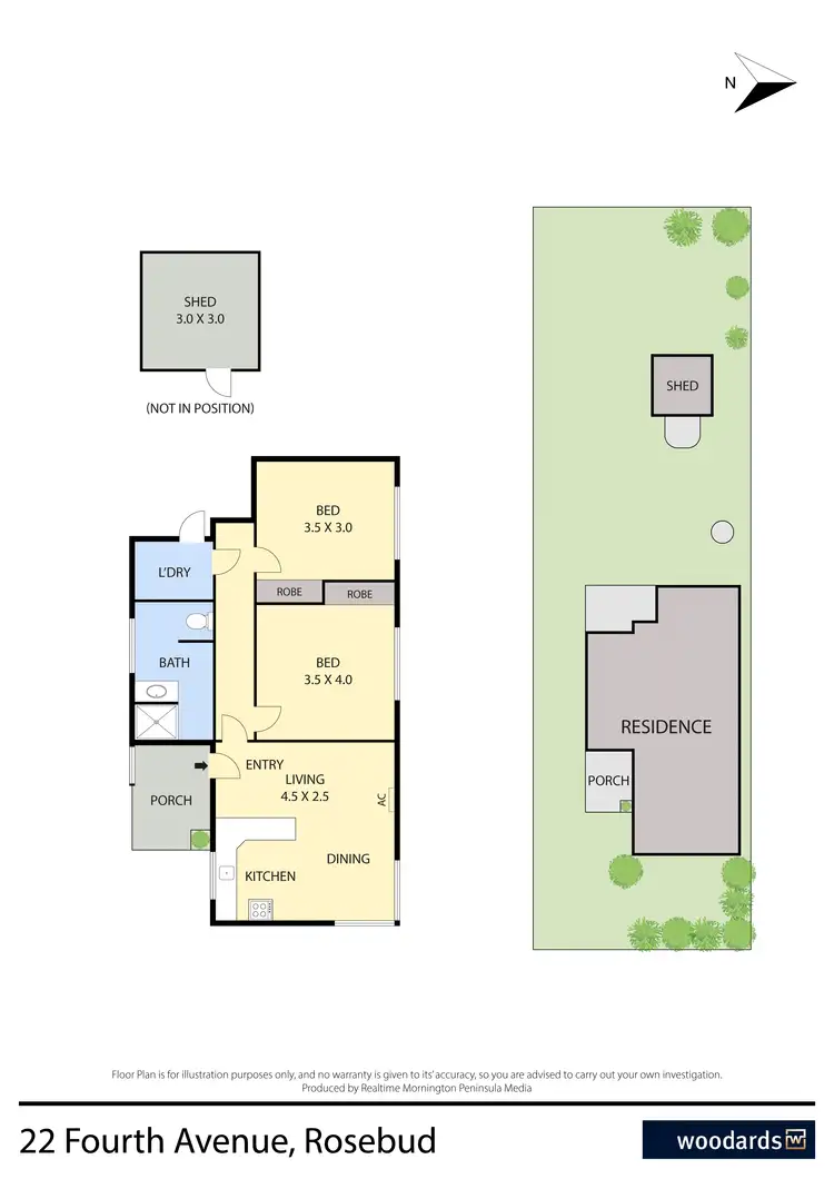 Floorplan of Homely house listing, 22 Fourth Avenue, Rosebud VIC 3939