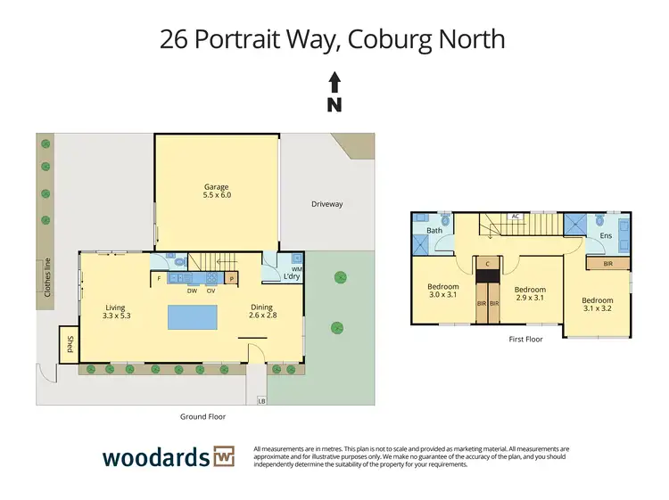 Floorplan of Homely house listing, 26 Portrait Way, Coburg North VIC 3058