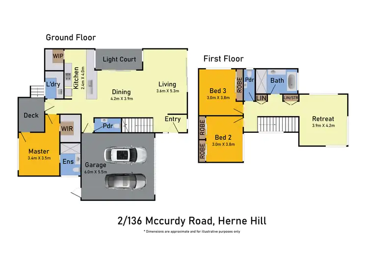 Floorplan of Homely townhouse listing, 2/136 Mccurdy Road, Herne Hill VIC 3218