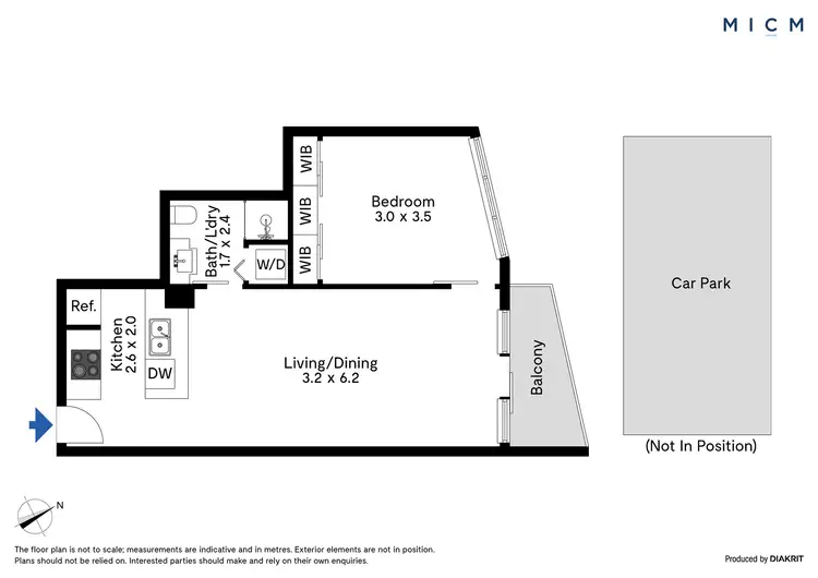 Floorplan of Homely apartment listing, 2400/180 City Road, Southbank VIC 3006