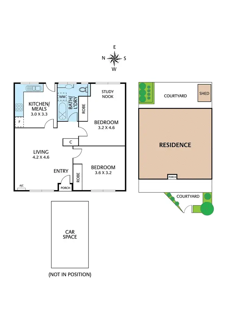 Floorplan of Homely unit listing, 2/16 Waverley Avenue, Ivanhoe VIC 3079