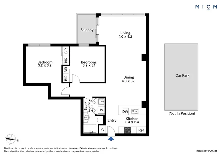 Floorplan of Homely apartment listing, 2703/668 Bourke Street, Melbourne VIC 3000