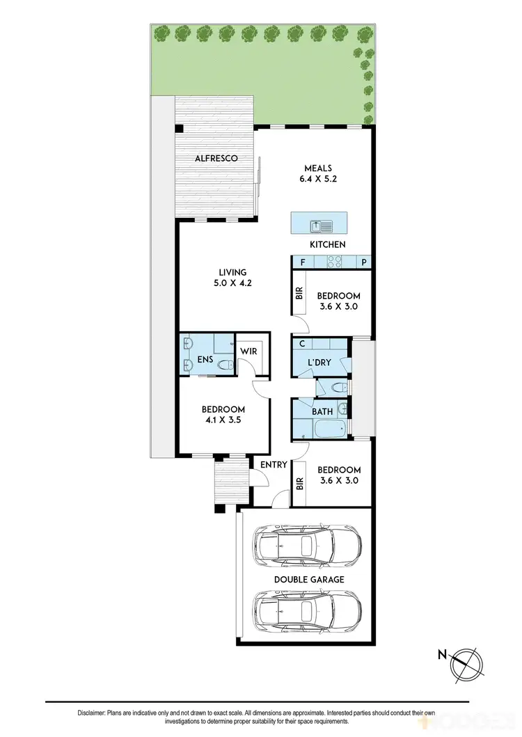 Floorplan of Homely townhouse listing, 1037B Frankston Flinders Road, Somerville VIC 3912