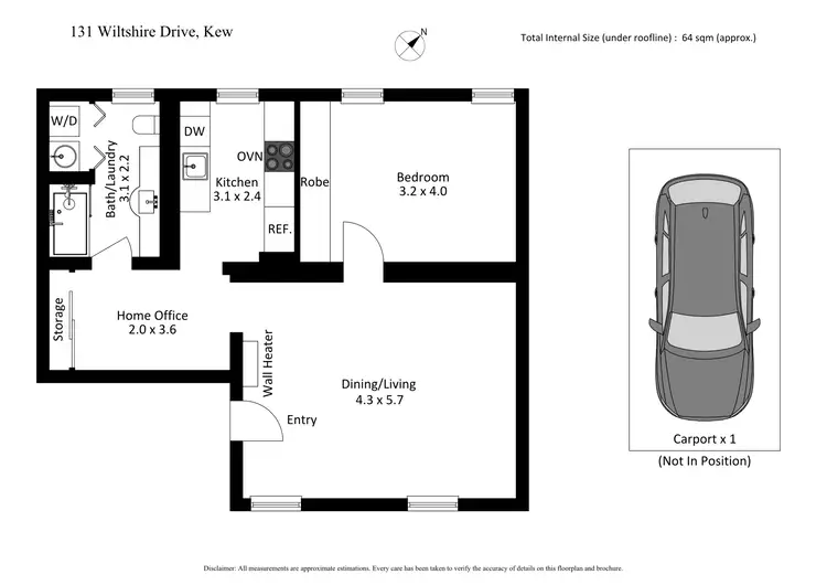 Floorplan of Homely apartment listing, 131 Wiltshire Drive, Kew VIC 3101