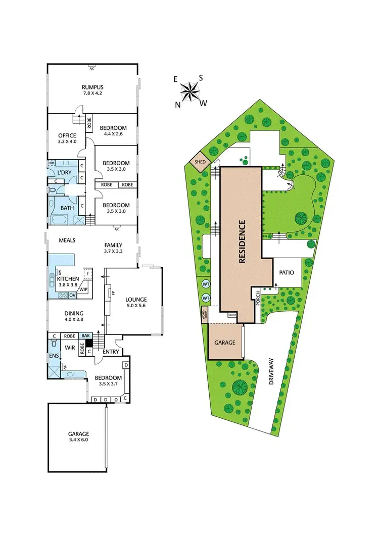 Floorplan of Homely house listing, 6 Ibsley Square, Eltham VIC 3095