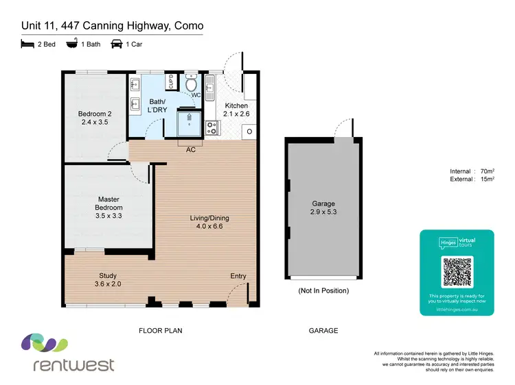 Floorplan of Homely house listing, 11/447 Canning Highway, Como WA 6152
