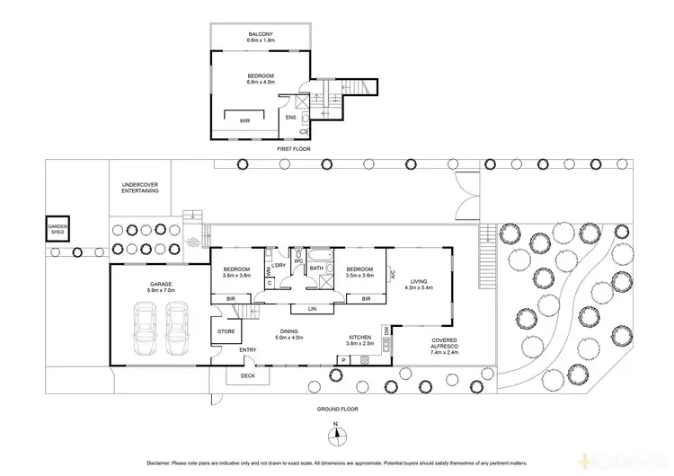 Floorplan of Homely house listing, 12 Turana Avenue, Clifton Springs VIC 3222