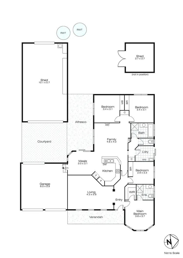 Floorplan of Homely house listing, 2 Xavier Court, Ballarat East VIC 3350