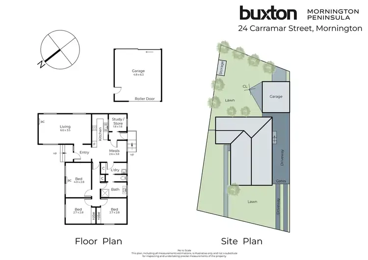 Floorplan of Homely house listing, 24 Carramar Street, Mornington VIC 3931
