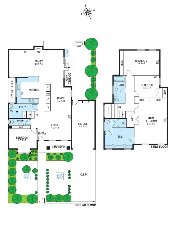 Floorplan of Homely townhouse listing, 1/38 Deakin Street, Bentleigh East VIC 3165