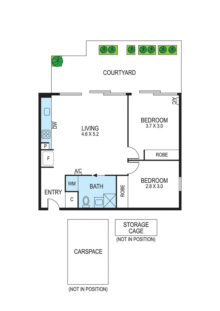 Floorplan of Homely apartment listing, 1/40 Mavho Street, Bentleigh VIC 3204