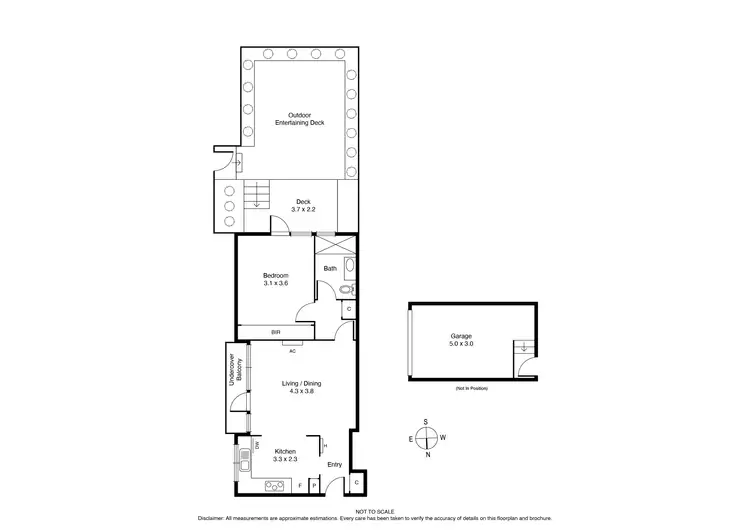 Floorplan of Homely apartment listing, 2/53 Denham Street, Hawthorn VIC 3122