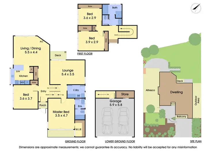 Floorplan of Homely house listing, 4 Newlyn Close, Templestowe VIC 3106