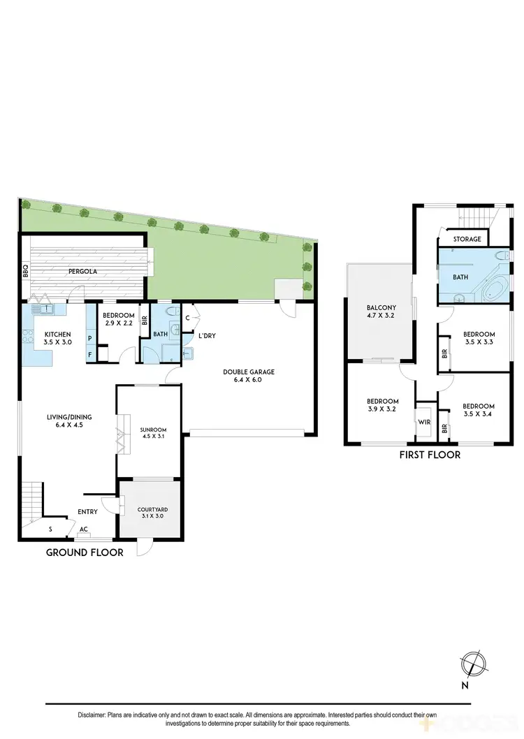 Floorplan of Homely townhouse listing, 4/496 Station Street, Carrum VIC 3197