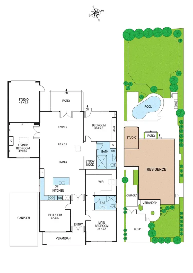 Floorplan of Homely house listing, 64 Murray Road, Mckinnon VIC 3204