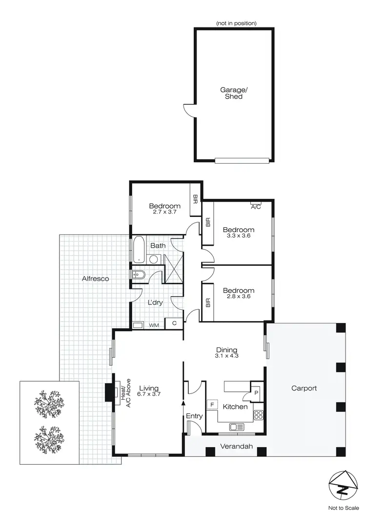 Floorplan of Homely house listing, 8 Hale Avenue, Mount Clear VIC 3350