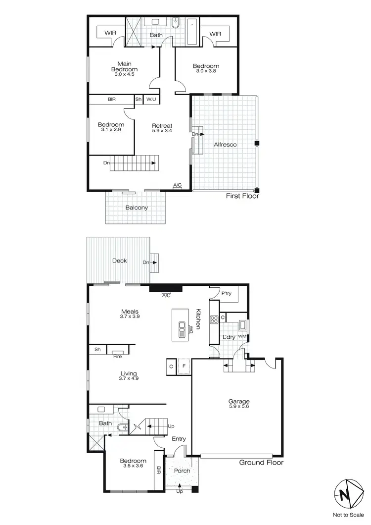 Floorplan of Homely house listing, 6 Merrick Avenue, Nerrina VIC 3350
