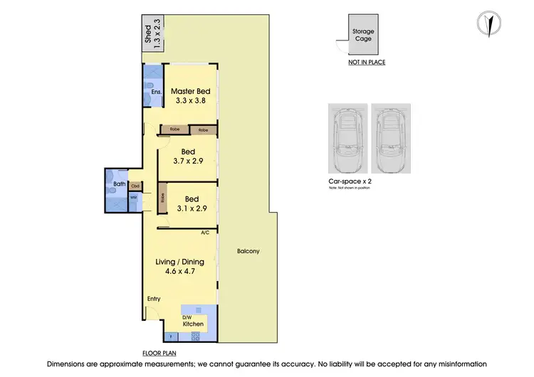 Floorplan of Homely apartment listing, 301A/164 Manningham Road, Bulleen VIC 3105