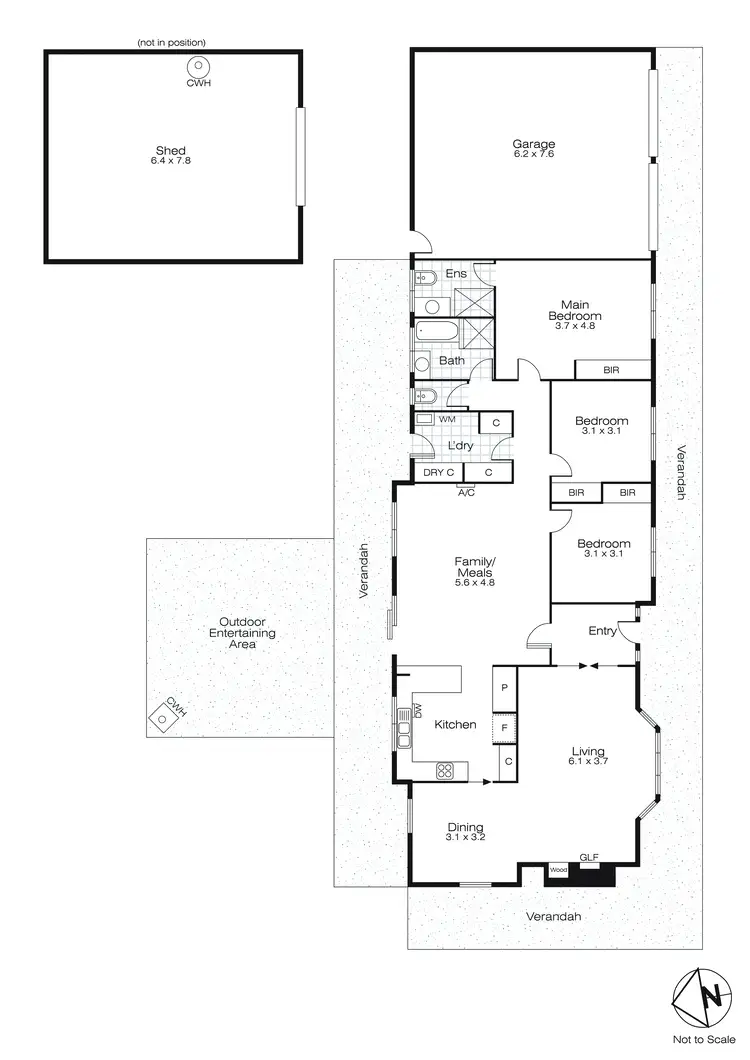 Floorplan of Homely house listing, 250 Elsworth Street, Mount Pleasant VIC 3350