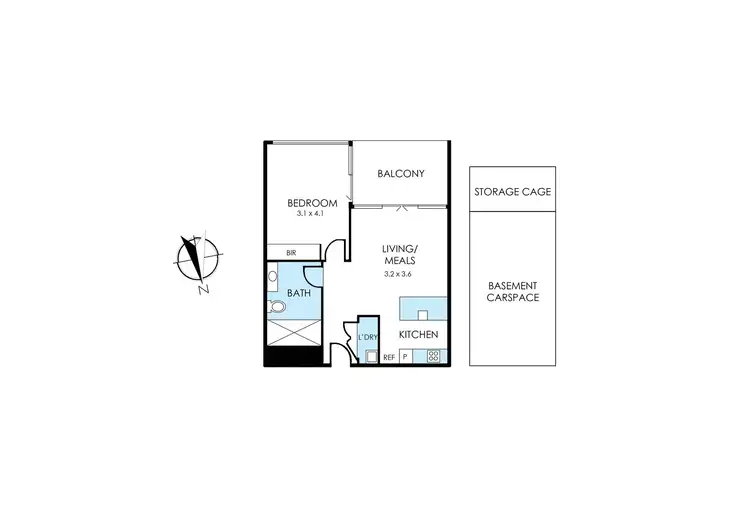 Floorplan of Homely apartment listing, 265/226 Bay Road, Sandringham VIC 3191