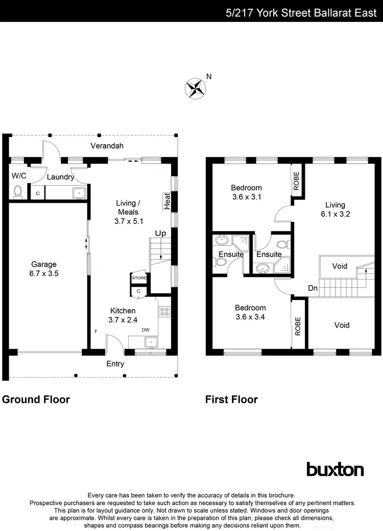Floorplan of Homely house listing, 5/217 York Street, Ballarat East VIC 3350