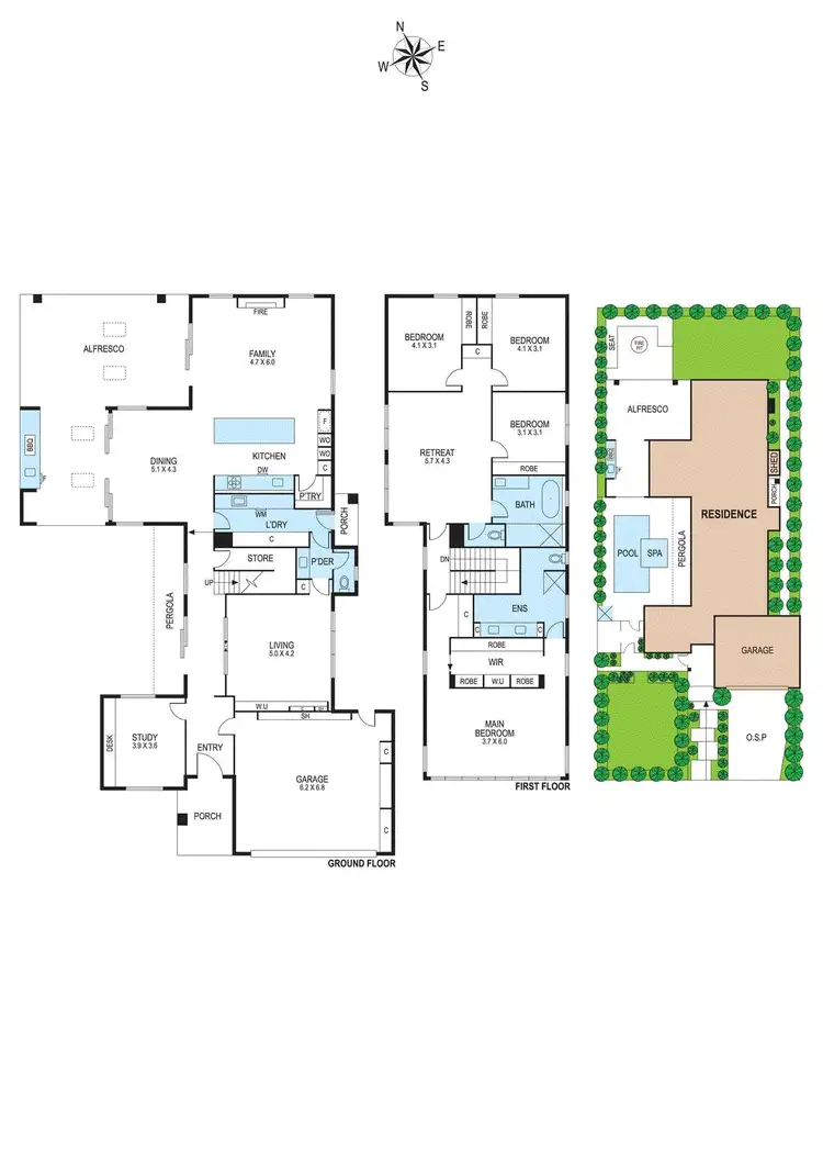 Floorplan of Homely house listing, 125 Linacre Road, Hampton VIC 3188