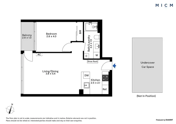 Floorplan of Homely apartment listing, 162/416A St Kilda Road, Melbourne VIC 3004