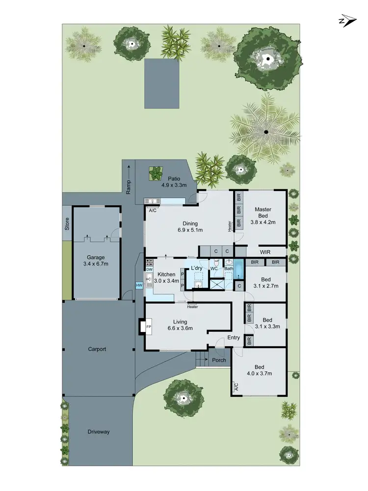 Floorplan of Homely house listing, 101 Bogong Avenue, Glen Waverley VIC 3150