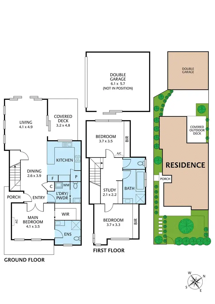 Floorplan of Homely townhouse listing, 1/31 Maddox Road, Newport VIC 3015