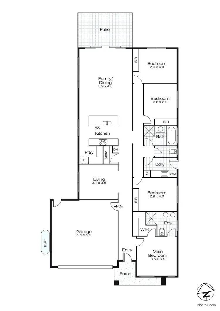 Floorplan of Homely house listing, 10 Caligari Way, Alfredton VIC 3350