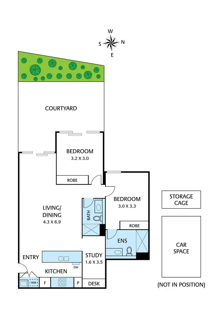 Floorplan of Homely apartment listing, G01/87 Mount Street, Heidelberg VIC 3084