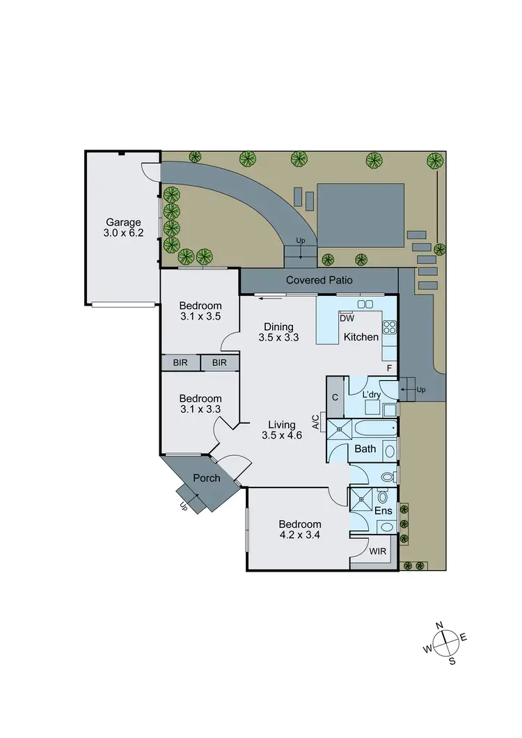 Floorplan of Homely townhouse listing, 3/15 Hillcrest Avenue, Chadstone VIC 3148