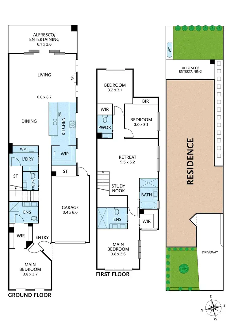 Floorplan of Homely townhouse listing, 78 Hansen Street, Altona North VIC 3025