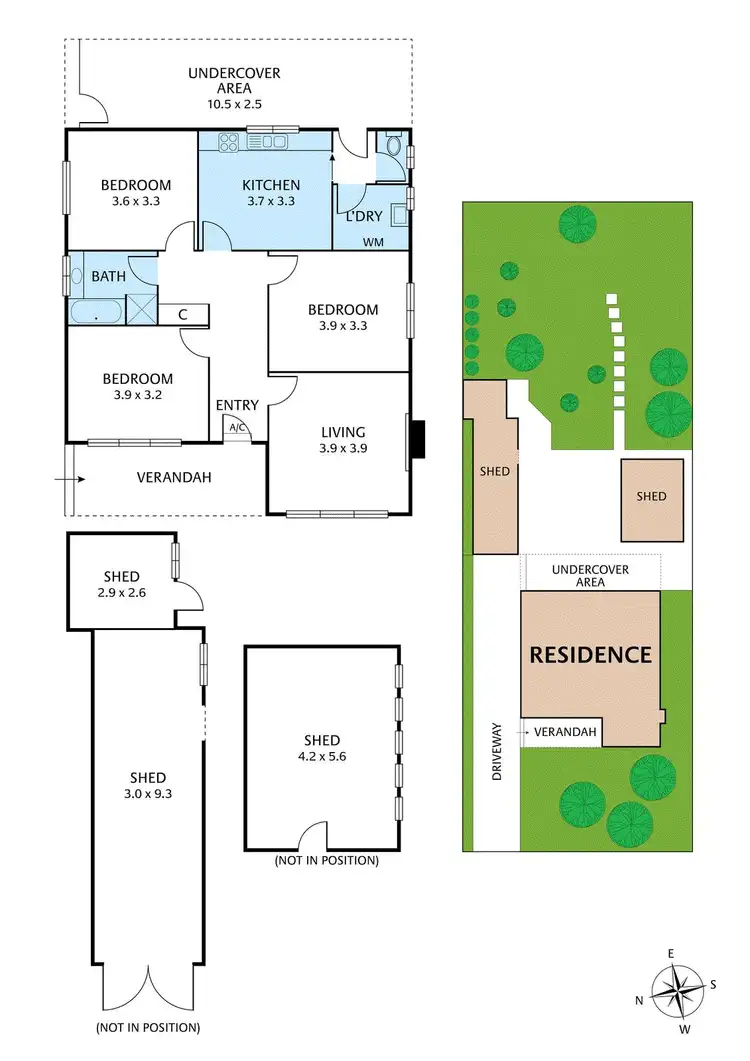 Floorplan of Homely house listing, 4 Conifer Avenue, Brooklyn VIC 3012