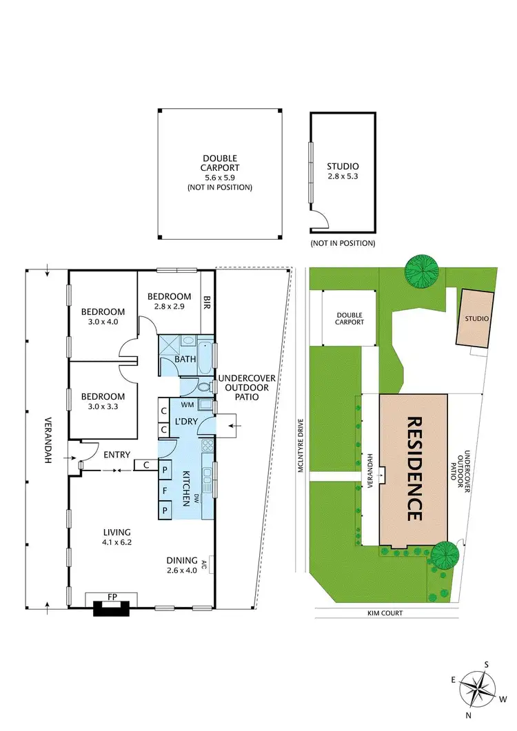 Floorplan of Homely house listing, 1 Kim Court, Altona VIC 3018