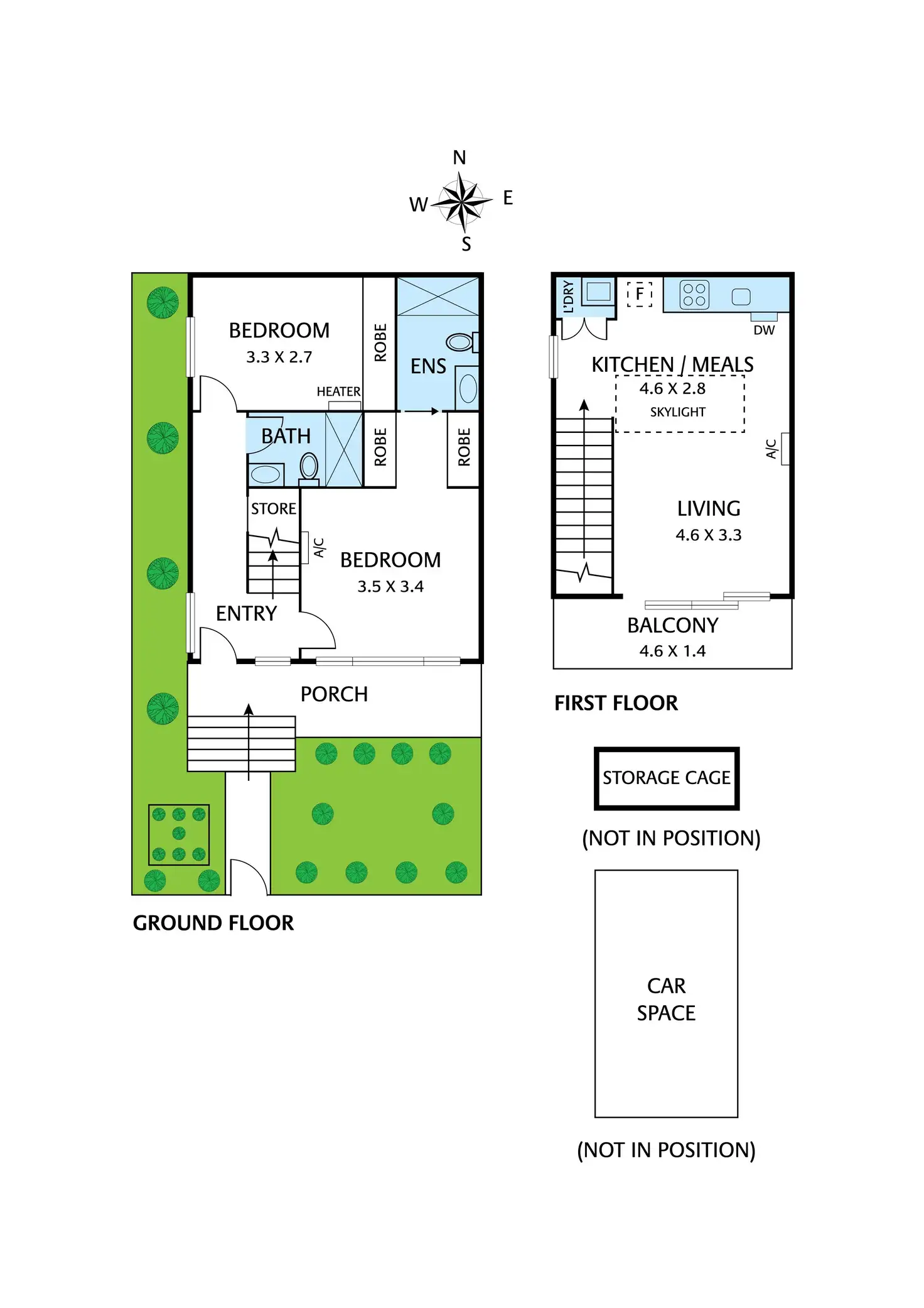 Floorplan of Homely townhouse listing, 2/4 Beavers Road, Northcote VIC 3070