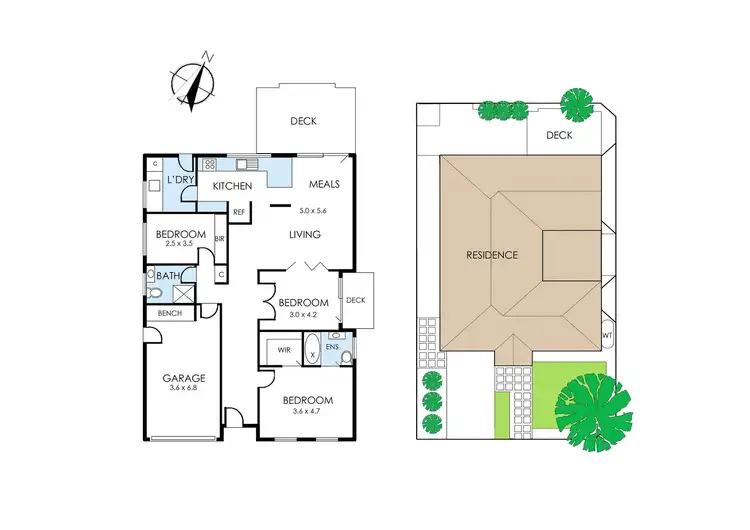 Floorplan of Homely townhouse listing, 7 Connors Street, Highett VIC 3190