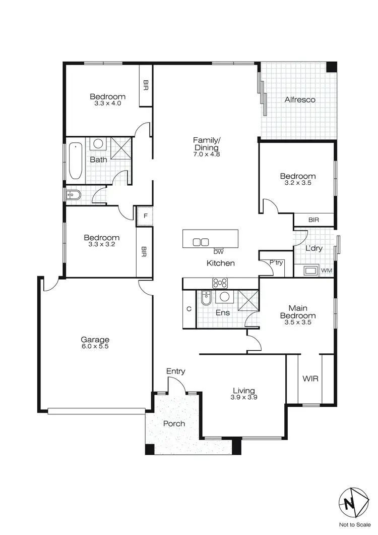 Floorplan of Homely house listing, 22 Crowther Drive, Lucas VIC 3350
