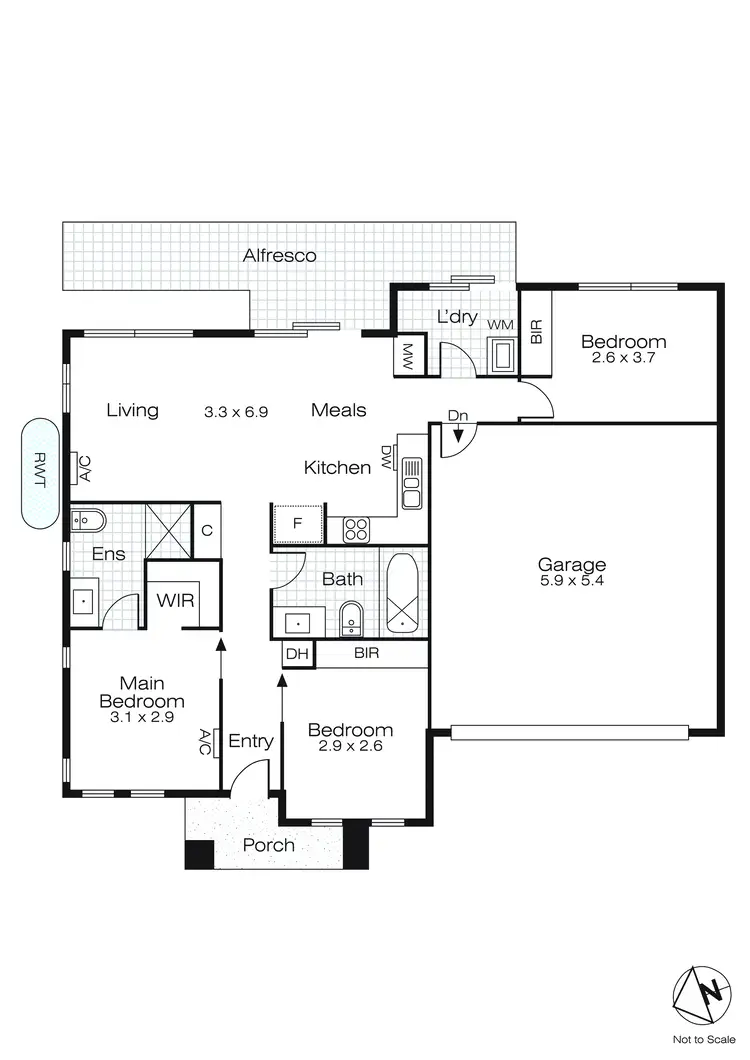 Floorplan of Homely house listing, 9 Zephyr Street, Smythes Creek VIC 3351