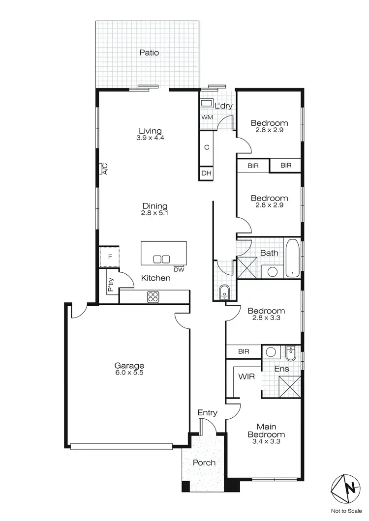 Floorplan of Homely house listing, 4 Heathcote Drive, Lucas VIC 3350