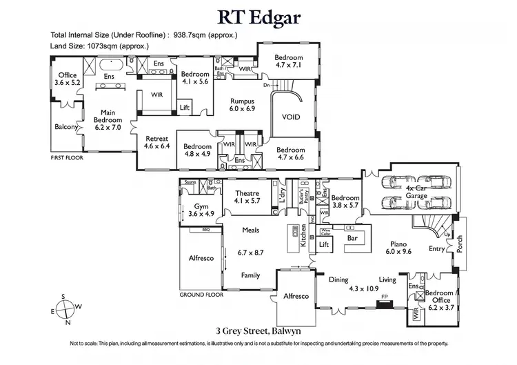 Floorplan of Homely house listing, 3 Grey Street, Balwyn VIC 3103