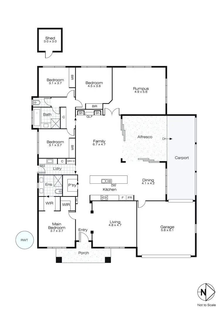 Floorplan of Homely house listing, 15 Monaghan Terrace, Alfredton VIC 3350