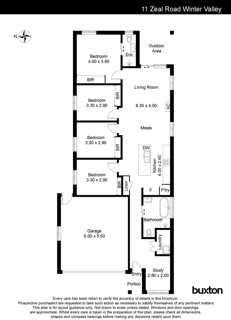 Floorplan of Homely house listing, 11 Zeal Road, Winter Valley VIC 3358