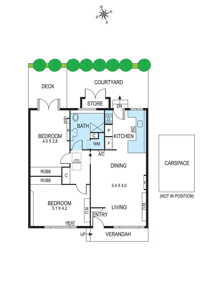 Floorplan of Homely villa listing, 5/11 Wattle Avenue, Glen Huntly VIC 3163