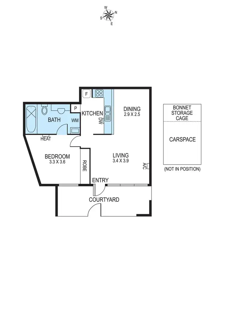 Floorplan of Homely apartment listing, 1/19 Selwyn Street, Elsternwick VIC 3185