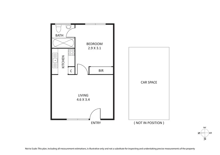 Floorplan of Homely apartment listing, 4/8 Robert Street, Elwood VIC 3184