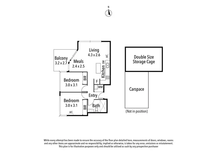 Floorplan of Homely apartment listing, 14/74 Darebin Street, Heidelberg VIC 3084