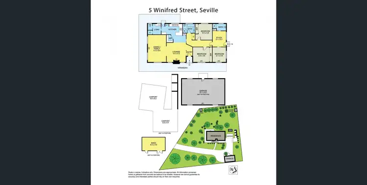 Floorplan of Homely house listing, 5 Winifred Street, Seville VIC 3139