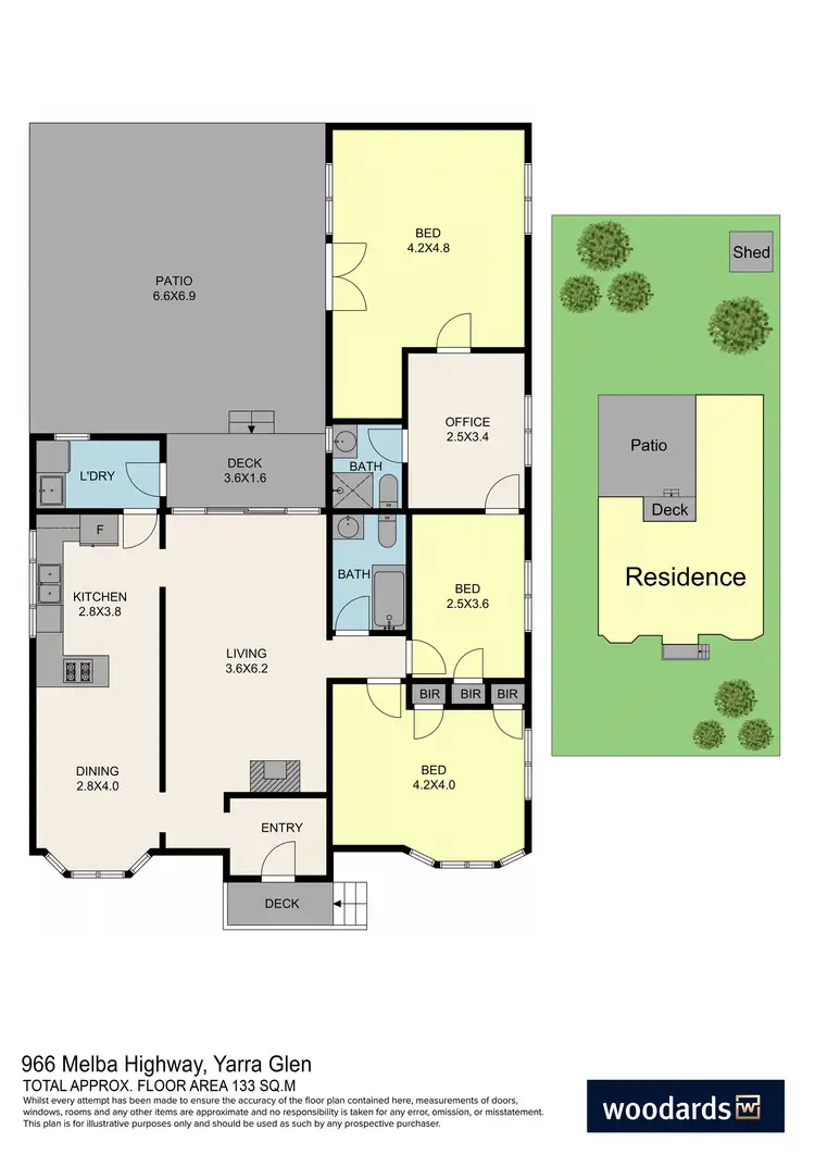 Floorplan of Homely house listing, 966 Melba Highway, Yarra Glen VIC 3775